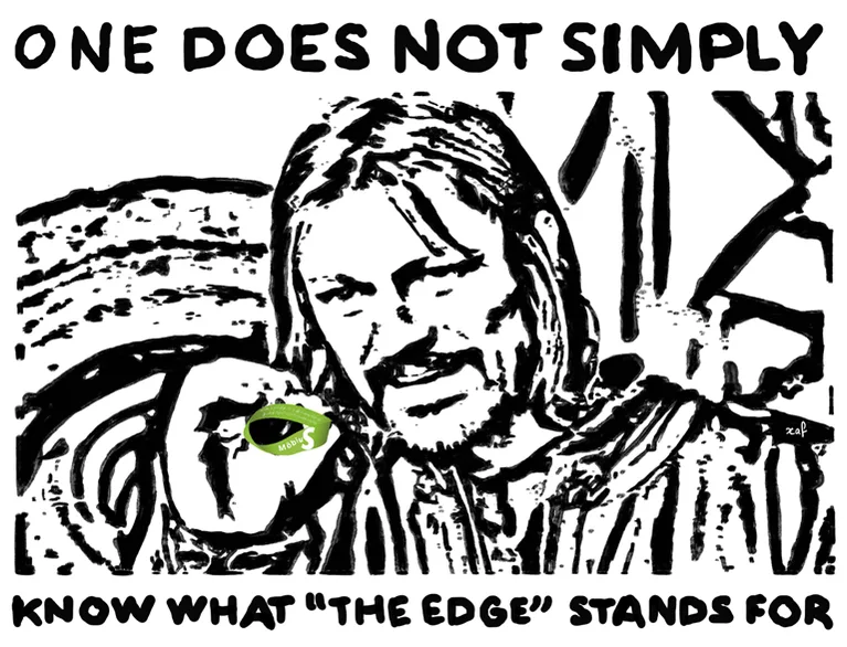 LOTR meme showing Aragorn explaining the complexity of edge computing